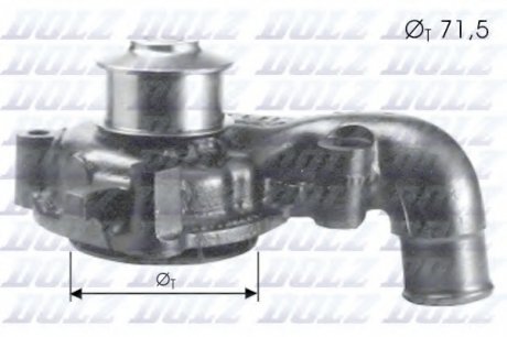 Водяний насос DOLZ F165 (фото 1)