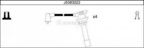 Комплект проводов зажигания NIPPARTS J5383022 (фото 1)