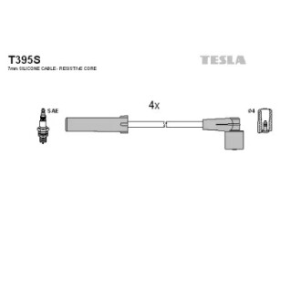 Кабель запалювання к-кт Lada Samara 1.5i TESLA T395S (фото 1)