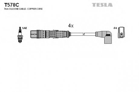 Комплект дротів TESLA T578C (фото 1)