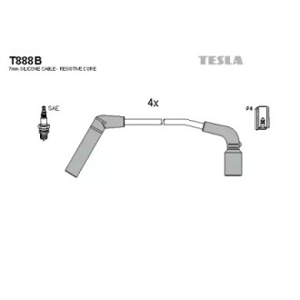 Комплект проводов зажигания TESLA T888B