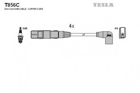 Кт вв проводів TESLA T856C (фото 1)