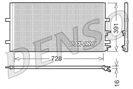 Радіатор кондиціонера DENSO DCN10017