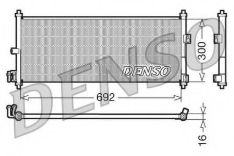 Радіатор кондиціонера DENSO DCN46011 (фото 1)