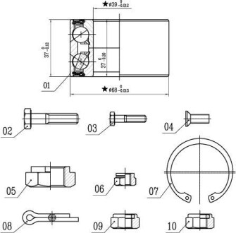 Подшипник ступицы STARLINE LO 00575