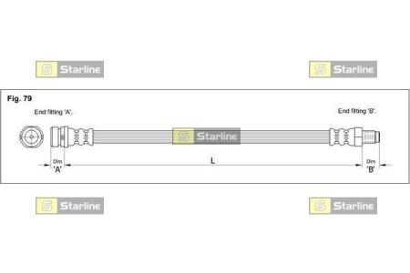 Тормозной шланг STARLINE HA ST.1227