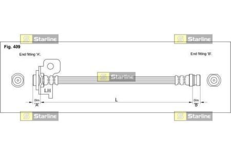 Тормозной шланг STARLINE HA ST.1037