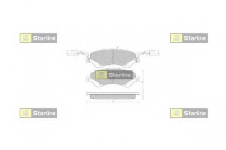 Тормозные колодки STARLINE BD S849P (фото 1)