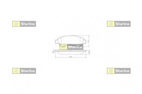 Гальмівні колодки дискові STARLINE BD S842P (фото 1)