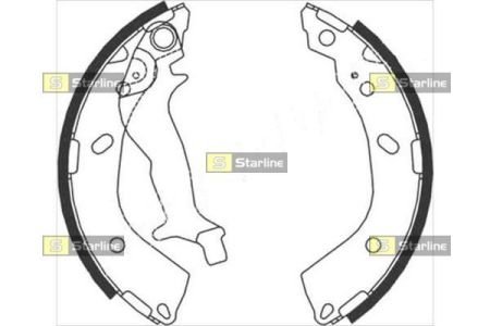 Тормозные колодки STARLINE BC 08760