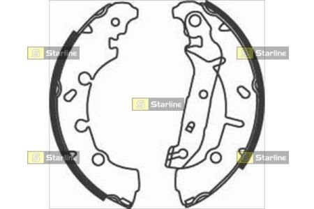 Гальмівні колодки барабанні STARLINE BC 08200