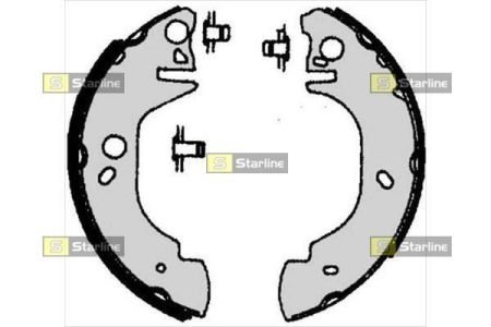Тормозные колодки STARLINE BC 06760 (фото 1)