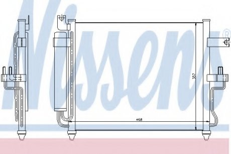 Радиатор кондиционера NISSENS 94452