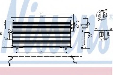 Радиатор кондиционера NISSENS 94299 (фото 1)