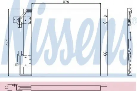 Радіатор кондиціонера NISSENS 94114