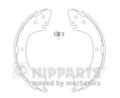 Тормозные колодки NIPPARTS J3505040