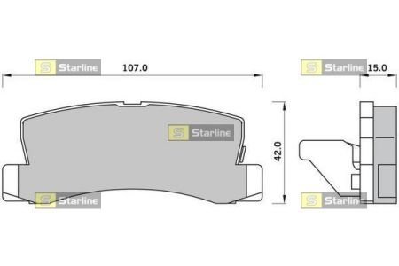 Гальмівні колодки дискові STARLINE BD S427