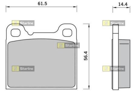 Гальмівні колодки дискові STARLINE BD S420