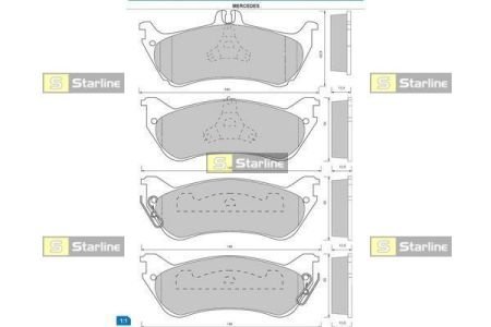 Тормозные колодки STARLINE BD S417