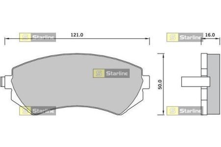 Тормозные колодки STARLINE BD S392 (фото 1)