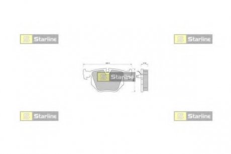 Тормозные колодки STARLINE BD S363 (фото 1)