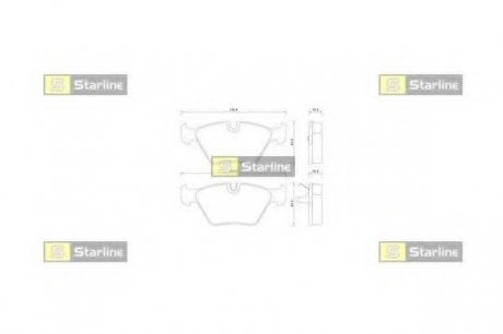 Гальмівні колодки дискові STARLINE BD S359