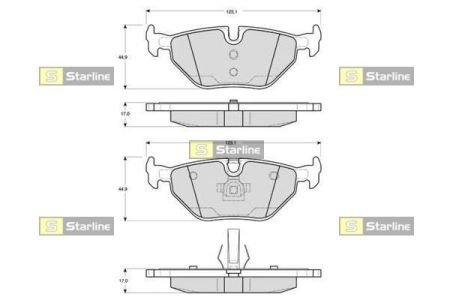 Тормозные колодки STARLINE BD S270