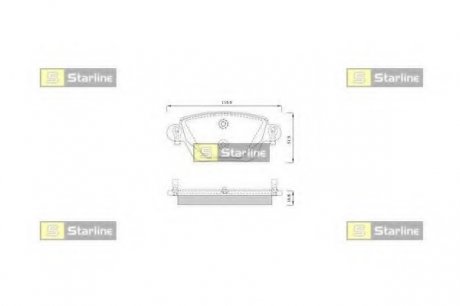 Тормозные колодки STARLINE BD S252 (фото 1)