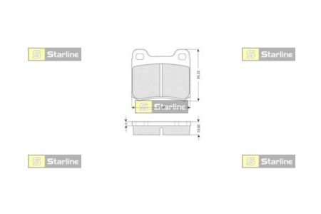 Тормозные колодки STARLINE BD S169