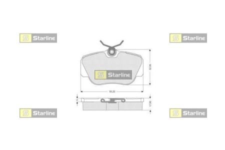 Гальмівні колодки STARLINE BD S155