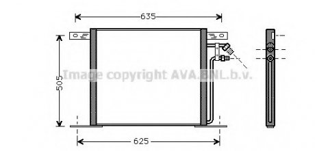 Радіатор кондиціонера AVA MS 5220