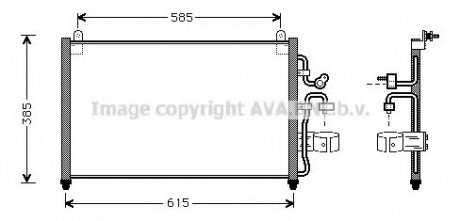 Радиатор кондиционера AVA DW 5013