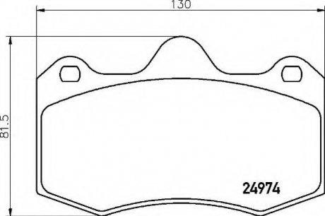 Тормозные колодки BREMBO P85 134