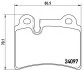 Гальмівні колодки BREMBO P85 111 (фото 1)