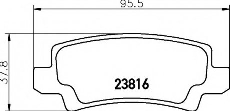 Гальмівні колодки дискові (TMD) TEXTAR 2381601