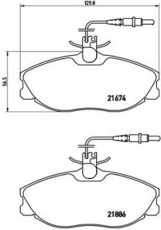 Тормозные колодки BREMBO P61 057