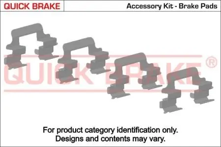 Гальмівні аксесуари (Монтажний комп-кт колодки) QUICK BRAKE 109-1064