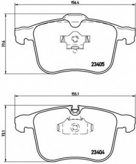 Тормозные колодки BREMBO P59 046