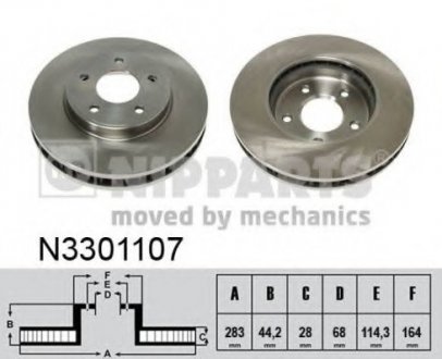 Тормозной диск NIPPARTS N3301107