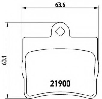 Тормозные колодки BREMBO P50 024