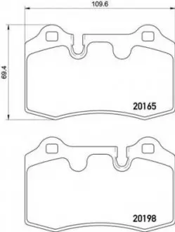 Тормозные колодки BREMBO P02 003
