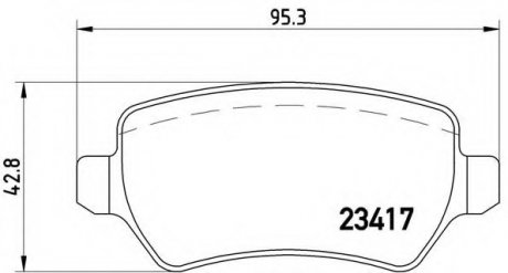 Гальмівні колодки дискові BREMBO P10 013 (фото 1)