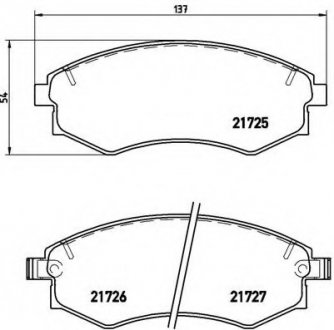 Тормозные колодки BREMBO P15 011