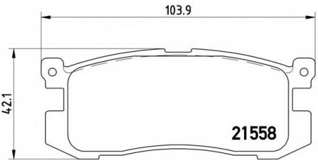 Тормозные колодки BREMBO P24 025