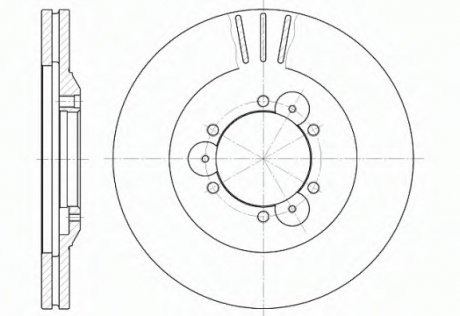 Гальмівний диск 6560.10 ROADHOUSE 656010 (фото 1)