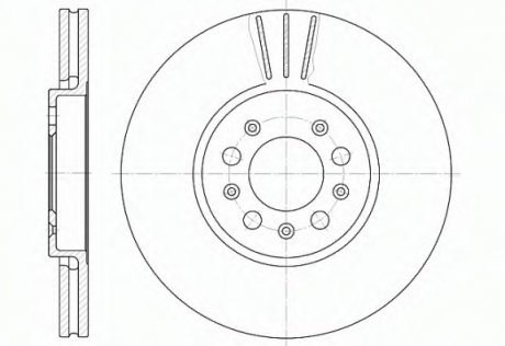 Гальмівний диск 6544.10 ROADHOUSE 654410 (фото 1)