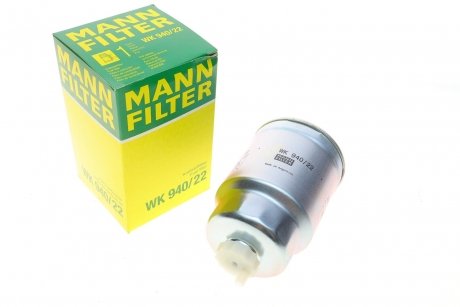Топливный фильтр MANN (Манн) WK940/22 (фото 1)