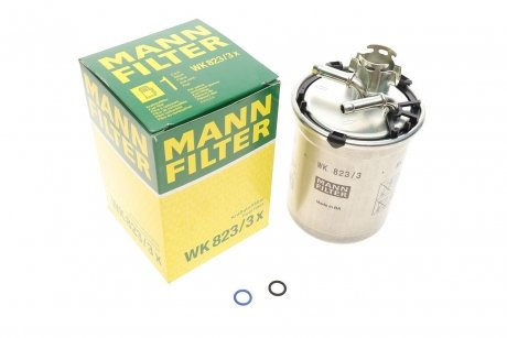 Фільтр паливний дизельний MANN-FILTER MANN (Манн) WK823/3X