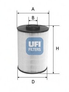 Фільтр паливний UFI 26.055.00