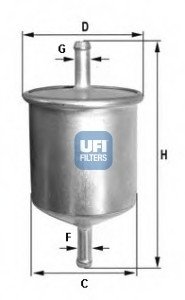 Топливный фильтр UFI 31.529.00